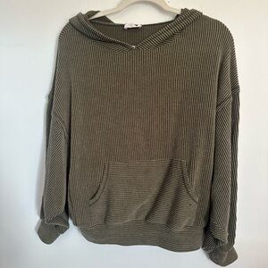 Pink Lily Olive Hoodie